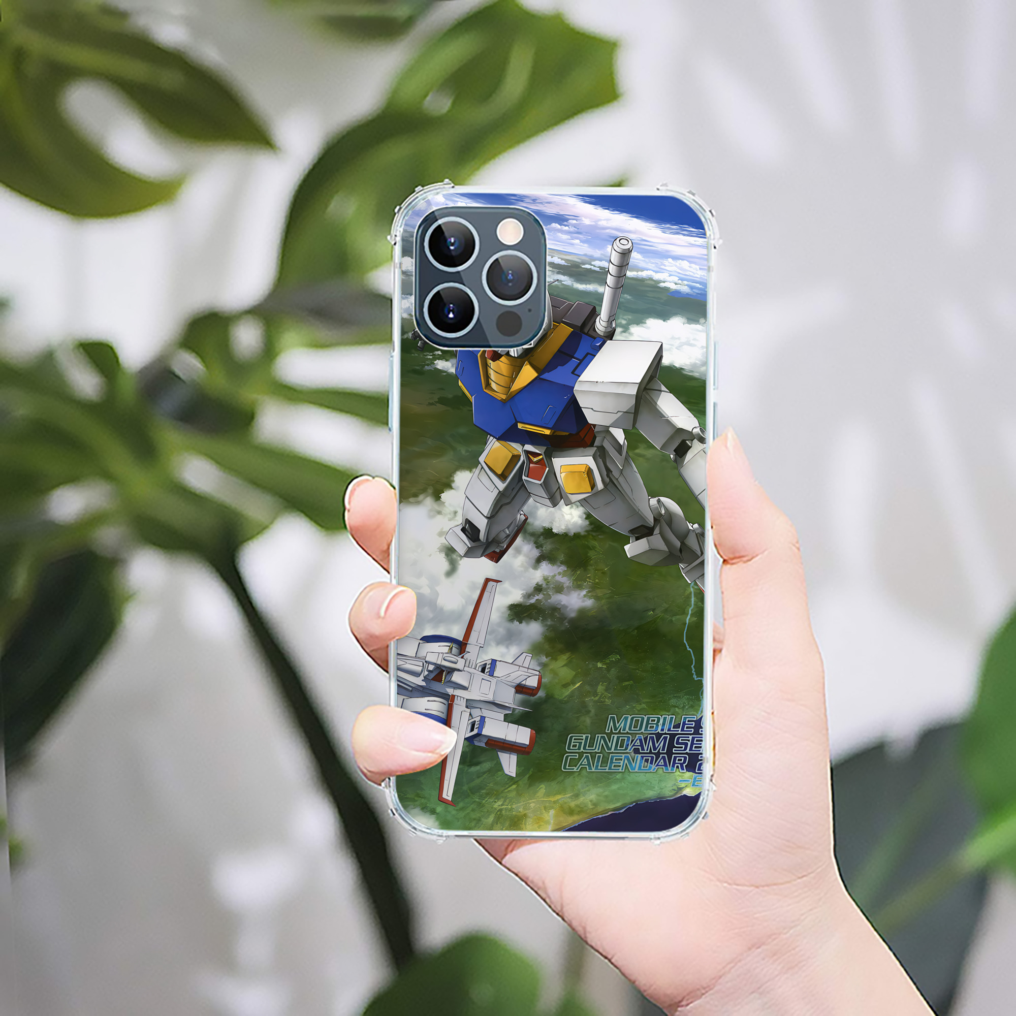 （画像用） 機動戦士ガンダム Mobile Suit Gundam 【iPhone 12シリーズ対応】透明スマホケース（クリアソフトケース）